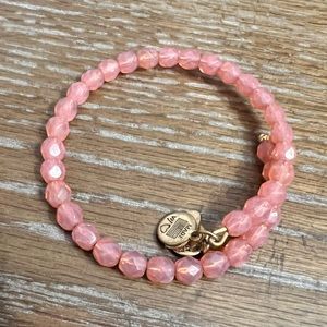 Pink beaded Alex and ani bracelet